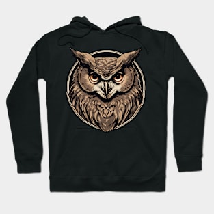 Vintage Horned Owl Hoodie